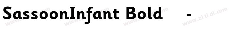 SassoonInfant Bold 粗字体转换